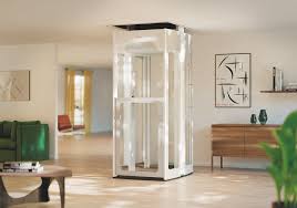 Premium home elevator installed in a modern living room — HighQualityLifts Belgium